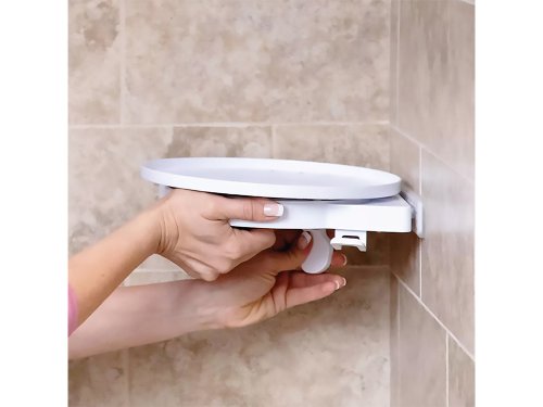 Verk 15936 Otočná polička do rohu bílá