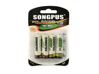 Songpus Batérie AA 4700mAh 4ks - blistr