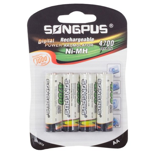 Songpus Batérie AA 4700mAh 4ks - blistr