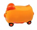 ISO Detský kufor na kolieskach odrážadlo - Orange