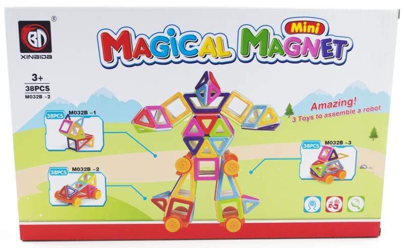 Magnetická stavebnice Magical Magnet M032B-2 - 38 dílů
