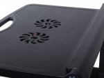 Verk 06162 Stolík na notebook E-Table 51 x 30 cm, čierna