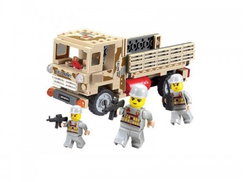 ICOM Blocki Stavebnice Vojenské nákladní auto 183 dílů