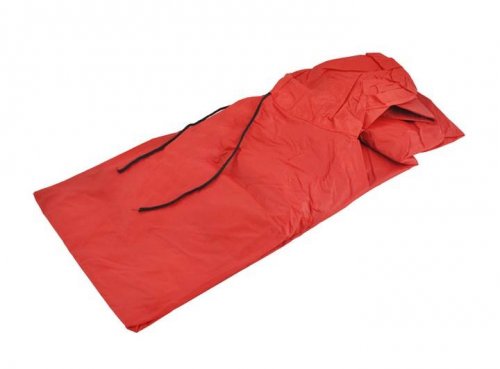 ISO Pončo - pláštěnka s kšiltem červená