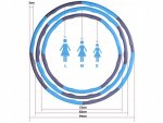 Verk 15886 Masážní magnetická obruč Hula Hoop S/L/M