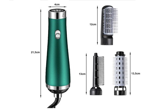 Verk 15920 Vysoušeč vlasů, hřeben a kulma 3 v 1 bílá