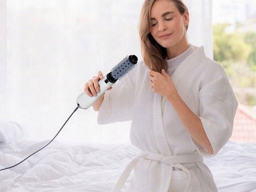 Verk 15920 Vysoušeč vlasů, hřeben a kulma 3 v 1 bílá