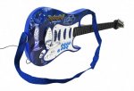 Detská rocková elektrická gitara na batérie + zosilňovač a mikrofón Blue