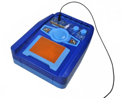 Detská rocková elektrická gitara na batérie + zosilňovač a mikrofón Blue