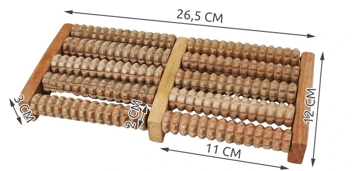 Verk 01647 Nožný masér drevený