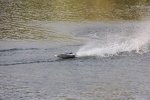 KIK RC Loď High Speed ​​50 km/h, Racing Boat Black Carbon 1:8, 65 cm