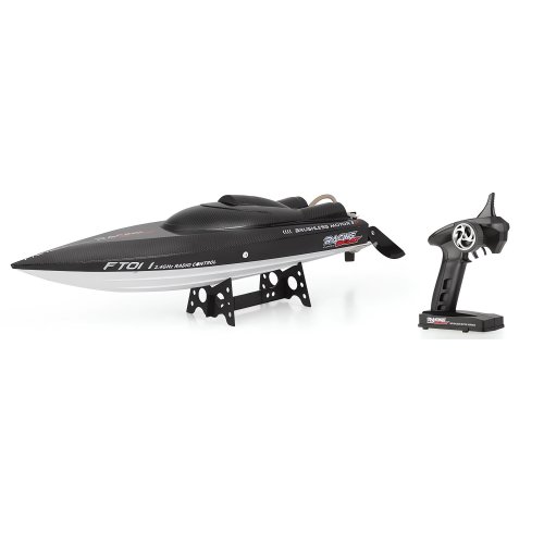 KIK RC Loď High Speed ​​50 km/h, Racing Boat Black Carbon 1:8, 65 cm