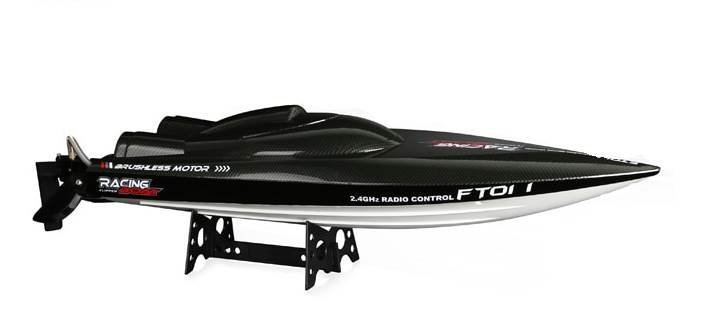KIK RC Loď High Speed ​​50 km/h, Racing Boat Black Carbon 1:8, 65 cm