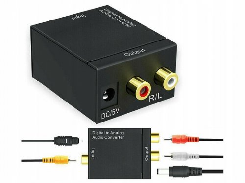Verk 06215 Prevodník z digitálneho signálu SPDIF a optického Toslink na 2x CINCH