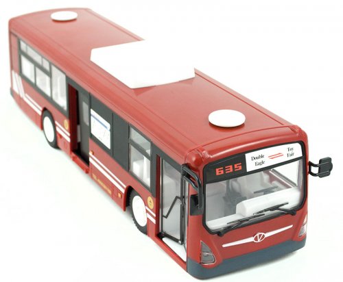 KIK KX9563 RC autobus s otváracími dverami 32cm červený