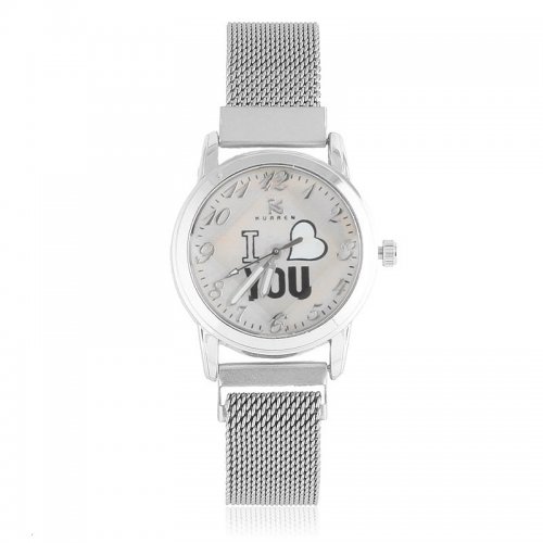 JG Z3090 Dámske magnetické hodinky strieborné