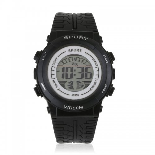 JG Z3063 Dámske silikónové športové hodinky čierne