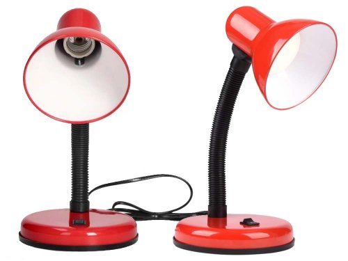 Verk 12254 Retro stolná lampička červená
