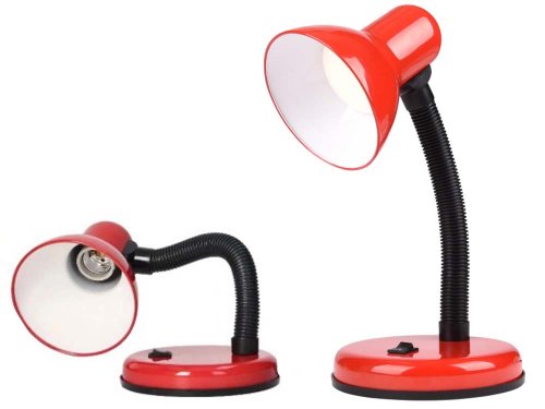 Verk 12254 Retro stolná lampička červená