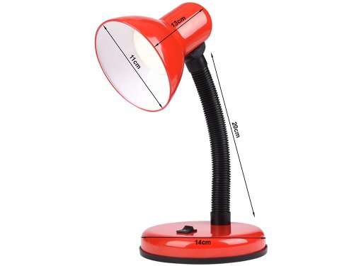 Verk 12254 Retro stolná lampička červená