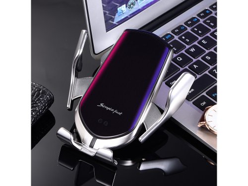 Verk 06214 Bezdrátová nabíječka, držák do auta, stříbrný