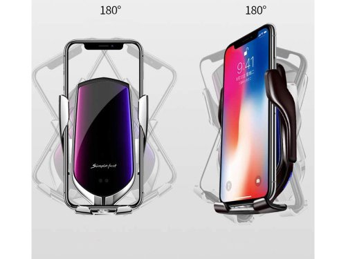 Verk 06214 Bezdrátová nabíječka, držák do auta, stříbrný