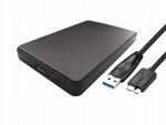 Verk 06223 Pouzdro pro SATA HDD 2,5'' usb 3.0 černé