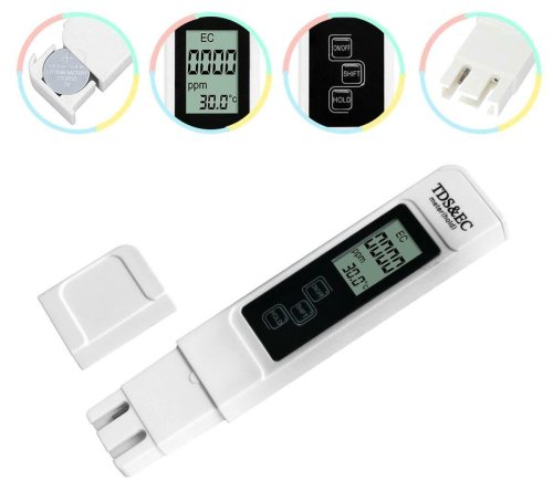 Verk 11274 Měřič kvality vody, teploty a elektrické vodivosti TDS - digitální 