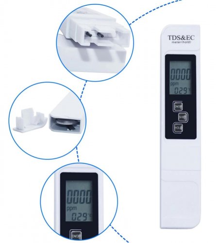 Verk 11274 Měřič kvality vody, teploty a elektrické vodivosti TDS - digitální 