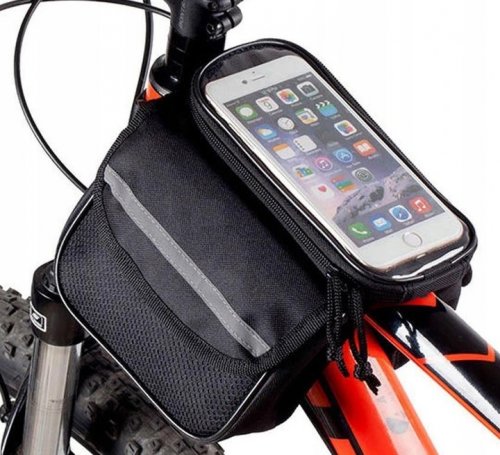 Verk 14329 Taška na bicykel na telefón čierna