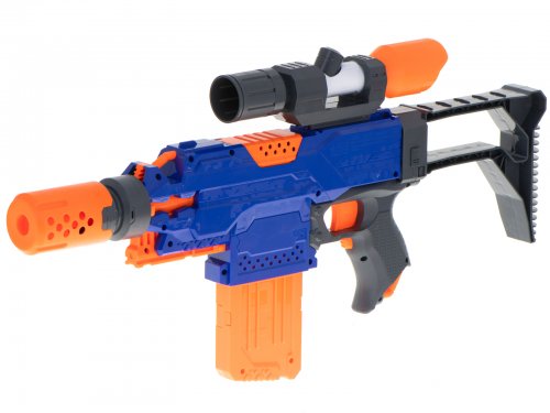 KIK Detský samopal NERF s puškohľadom + 48 nábojov bazár