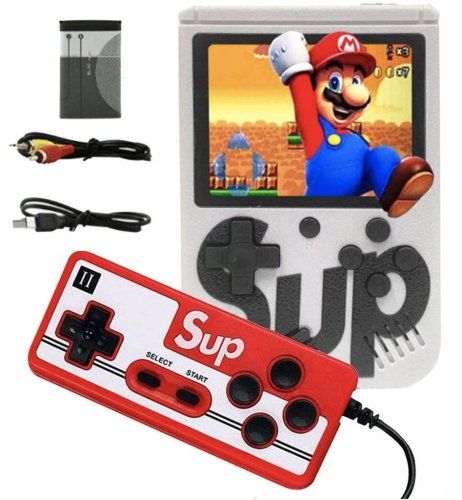 Verk 06208 Herná konzola s ovládačom SUP 400 v 1, biela