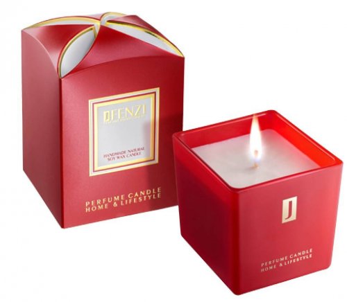 J' Fenzi Lili Affection Sójová vonná sviečka s vôňou parfumu Giorgio Armani Si Passione 200 g