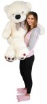 Veľký plyšový medveď biely 160 cm