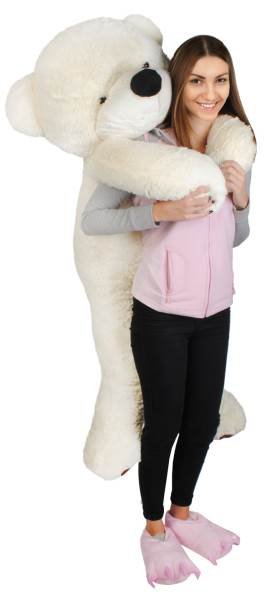Veľký plyšový medveď biely 160 cm