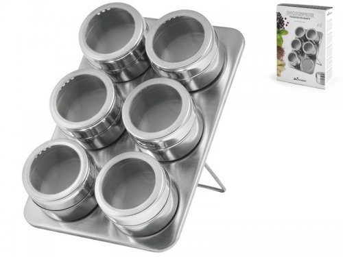 APT AG474B Sada nerezových magnetických kořenek se stojanem 6 kusů