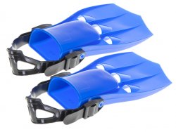 KIK KX5571 Dětské plavecké ploutve modré vel. M 22,5-24,5 cm