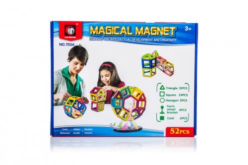 Magnetická stavebnice Magical Magnet 52 dílů