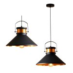 APT ZD74H Závěsné stropní svítidlo Retro Loft E27 černé 