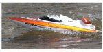 KIK RC Závodní sportovní člun FT-09 2,4 Ghz, 46 cm oranžová