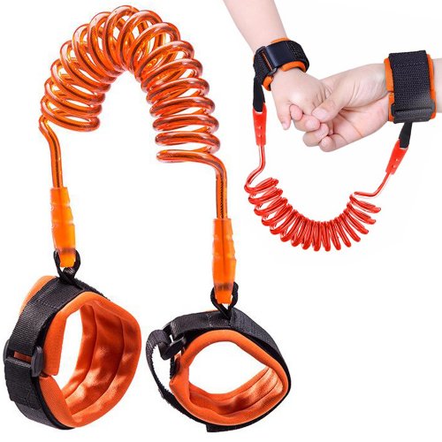 Verk Bezpečnostný popruh pre malé deti 1,5 m oranžový