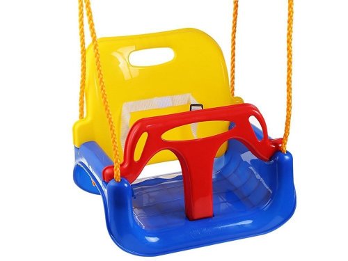 Verk Detská hojdačka plastová 3 v 1 modrá