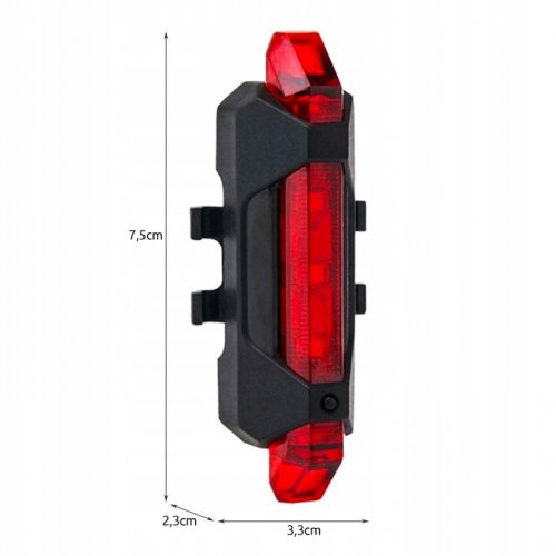 Trizand 18671 Zadné svetlo USB 2x LED