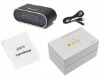 Verk 06227 Špionážní budík s FULL HD kamerou, WiFi černý