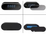 Verk 06227 Špionážní budík s FULL HD kamerou, WiFi černý