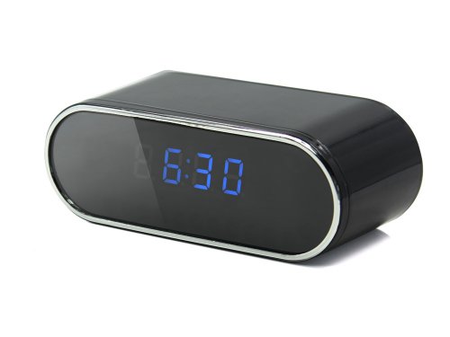Verk 06227 Špionážní budík s FULL HD kamerou, WiFi černý