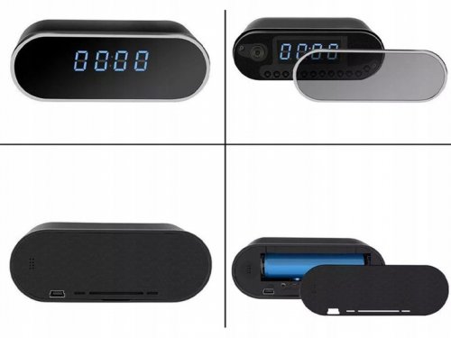 Verk 06227 Špionážní budík s FULL HD kamerou, WiFi černý