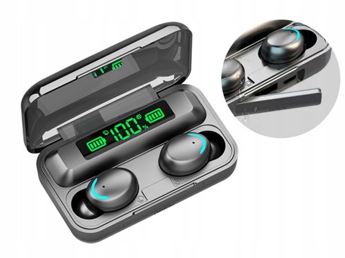 Verk 04103 Bezdrôtové slúchadlá F9 TWS Bluetooth 5.0 - Powerbanka