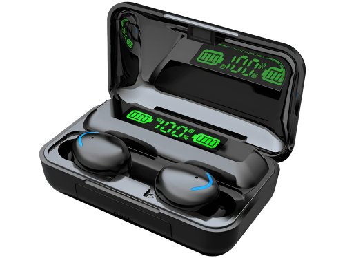 Verk 04103 Bezdrátová sluchátka F9 TWS Bluetooth 5.0 - Powerbanka