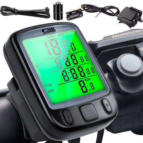 Trizand 18666 Vodeodolný tachometer na bicykel IPX4 čierny